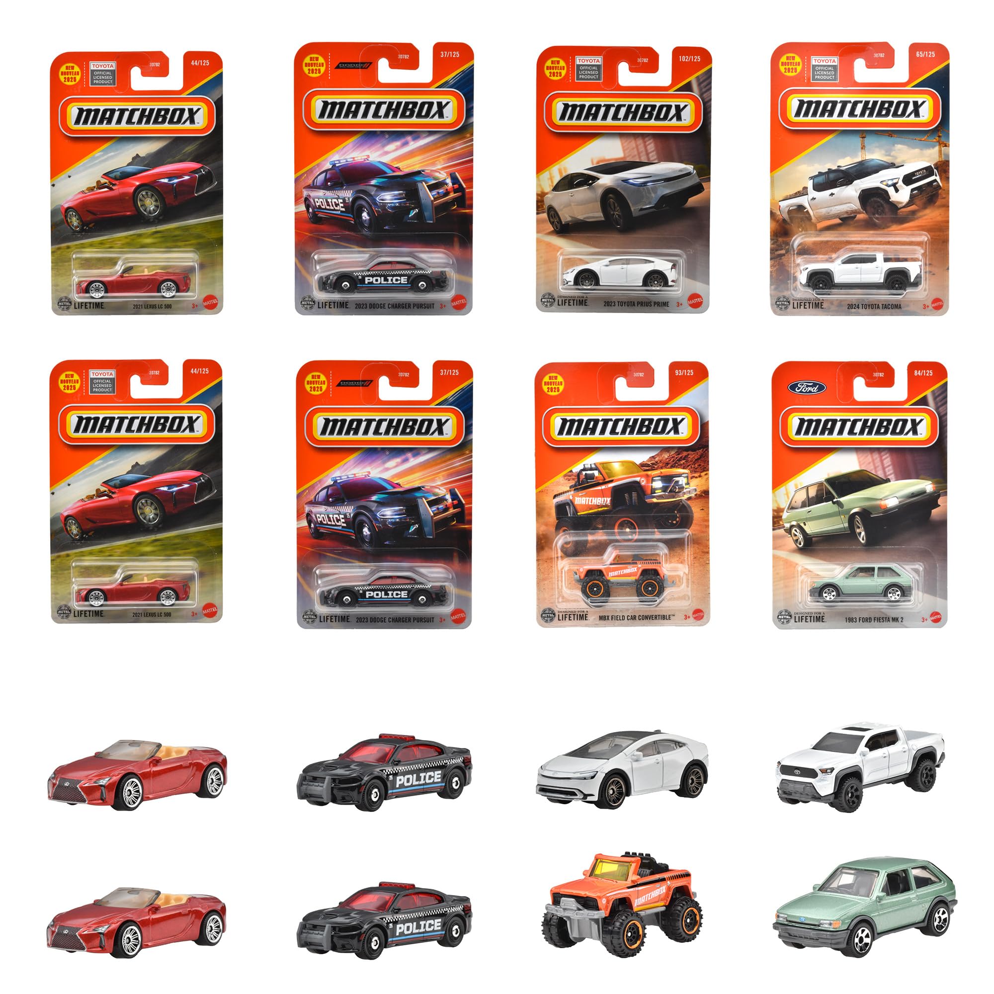 

Matchbox Basic Cars B Assortment Vehicle Toy Mini Cars, 24-Car Set, Box Set, Ages 3+, Multi-Purpose, 98CB-30782