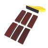 60Pcs Diy Hand Sandpaper Mini Sander Kit Assorted Grit Sanding Strip Detail Tool With 1 Hand Millstone For Wood Metal Projects