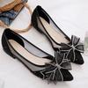 Fashion Shoes for Women French Style Off White Mesh Splicing Luxury Brand Wholesale Lastest Low Price Slip On Chic Point 39 Woman Flats