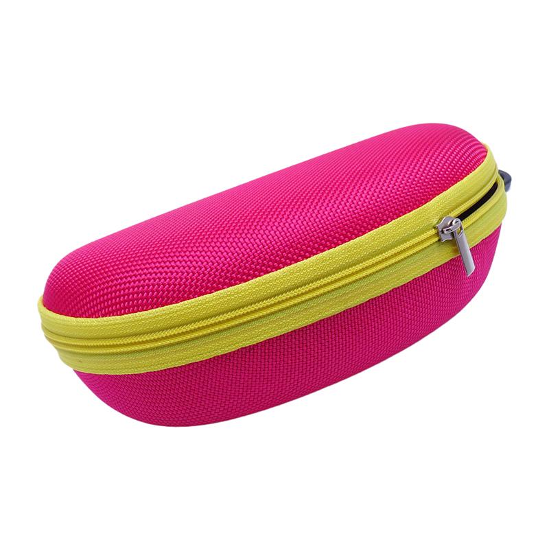 Portable Eva Glasses Case With Carabiner Hook Colorful Sunglasses Hard Cases Zipper Eyeglasses Protector Box Eyewear Accessories