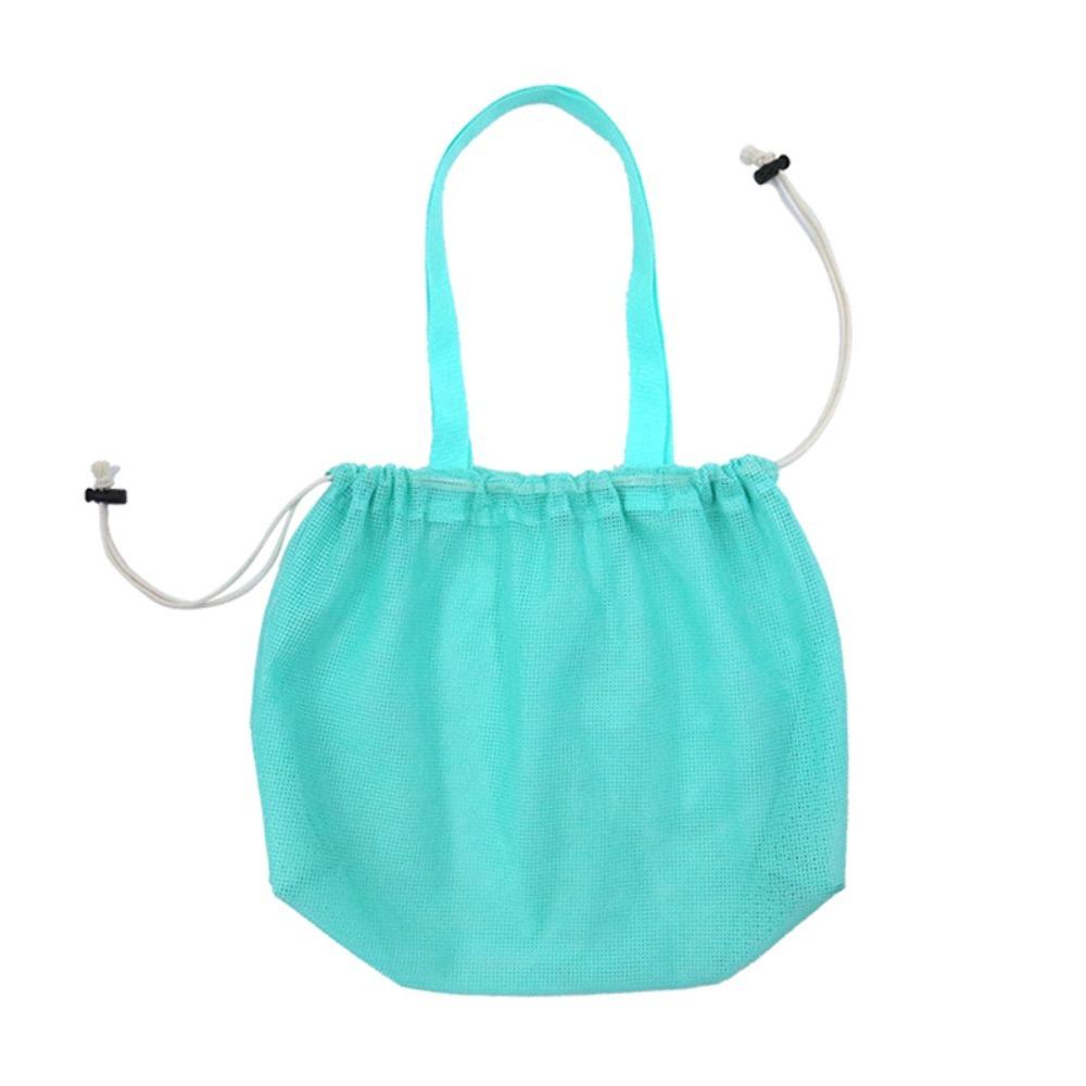 New Drawstring Beach Tote Handbag Waterproof Quick Drying Mesh Bag Washable Shoulder Bag Outdoor