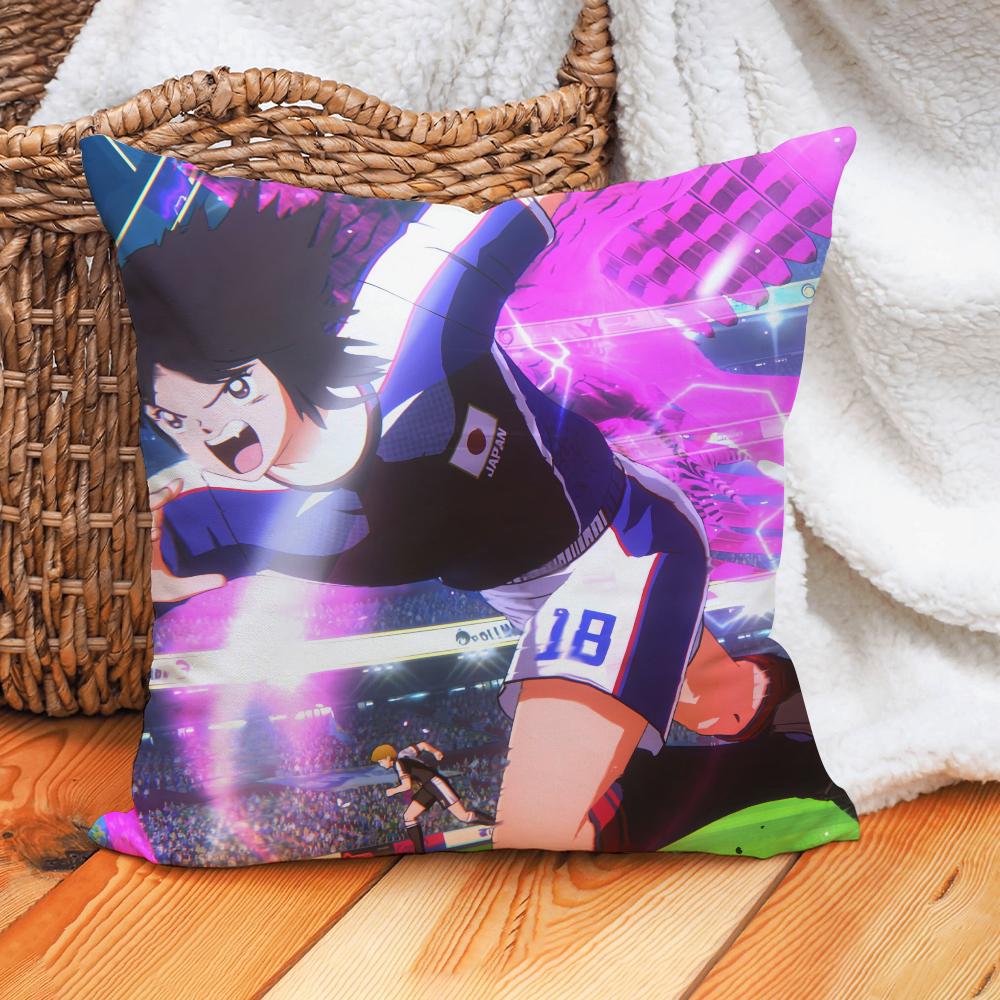 Anime Captain Tsubasa Pillow Case Home Decoration Cushion Cover Suitable For Office Sofa Bedroom Car