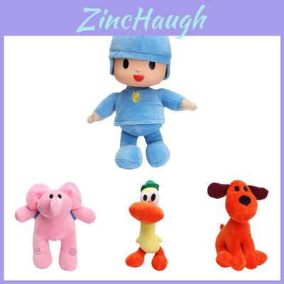 Charming Set Of 4 Pocoyo Elly Pato Loula Soft Plush Stuffed Figure Toy Dolls For Christmas