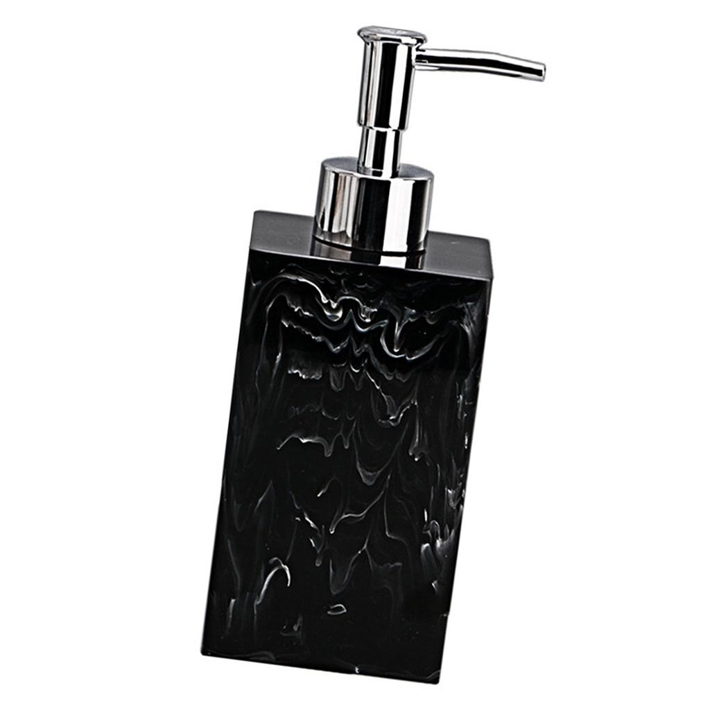 Soap Dispenser Bottle European Marble Pattern Liquid Pump Bottles Leakproof Travel Size