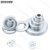 Carbon Steel White Zinc-Plated Thickened Flat Washer M2-M30