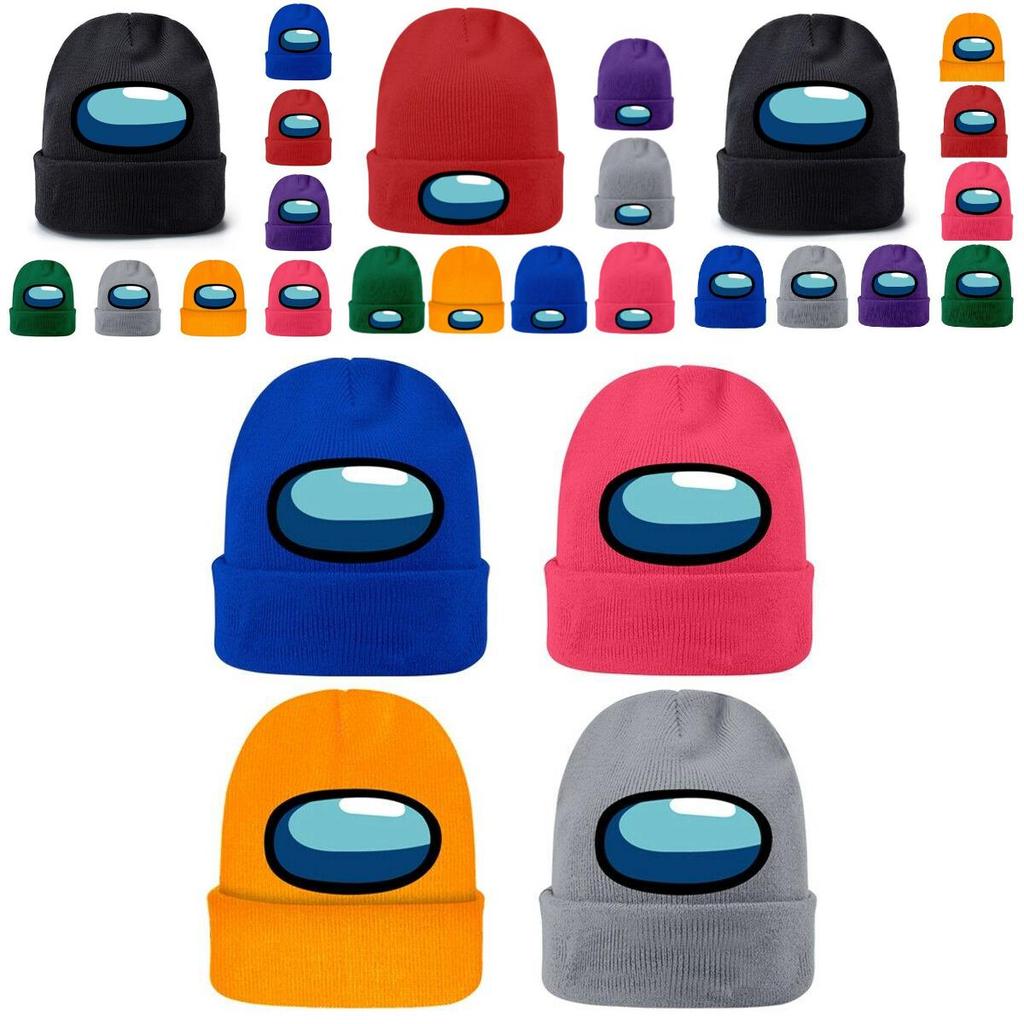 Winter Unisex Adults Knitted Beanie Hat Boys Girls Warm Woolen Cap