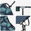 Folding Sun Lounger Multicolour 190 X 57 X 81 Cm Oxford Fabric