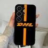 Fashion Brand D-DHL Logo Phone Case For Samsung S 24 Fe 25 Ultra Plus 20 Lite 21 30 22 23 24 22 Ultra 5G Fundas