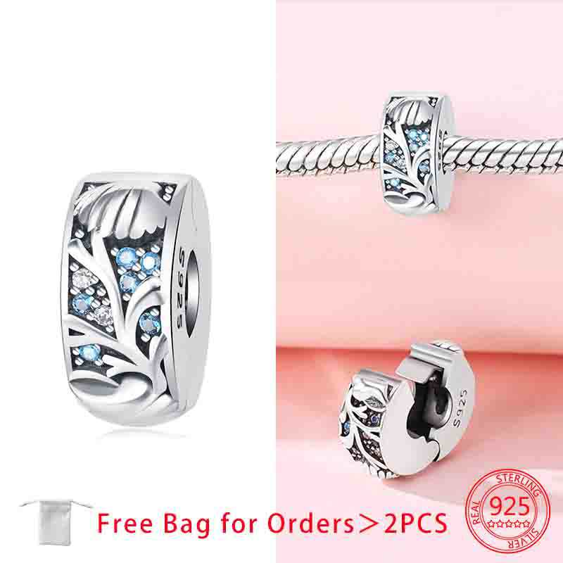 Clip Spacer Charm For Bracelet Clip Lock Stopper Bead Copper Spacer Openable Beads Making Fine Jewelry Gift