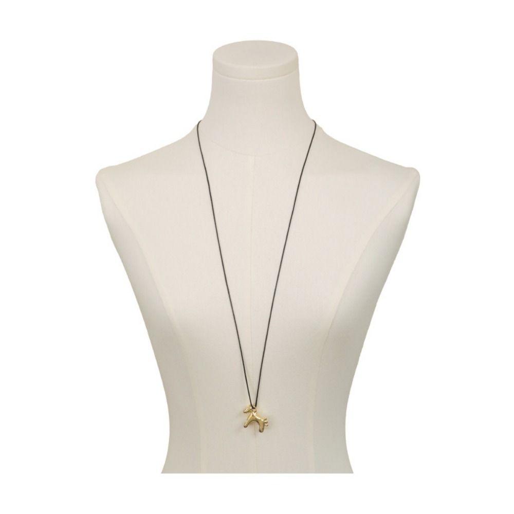 Enamel Drip Glaze Horse Pendant Necklace Necklace Dopamine Necklace  Wedding Jewelry