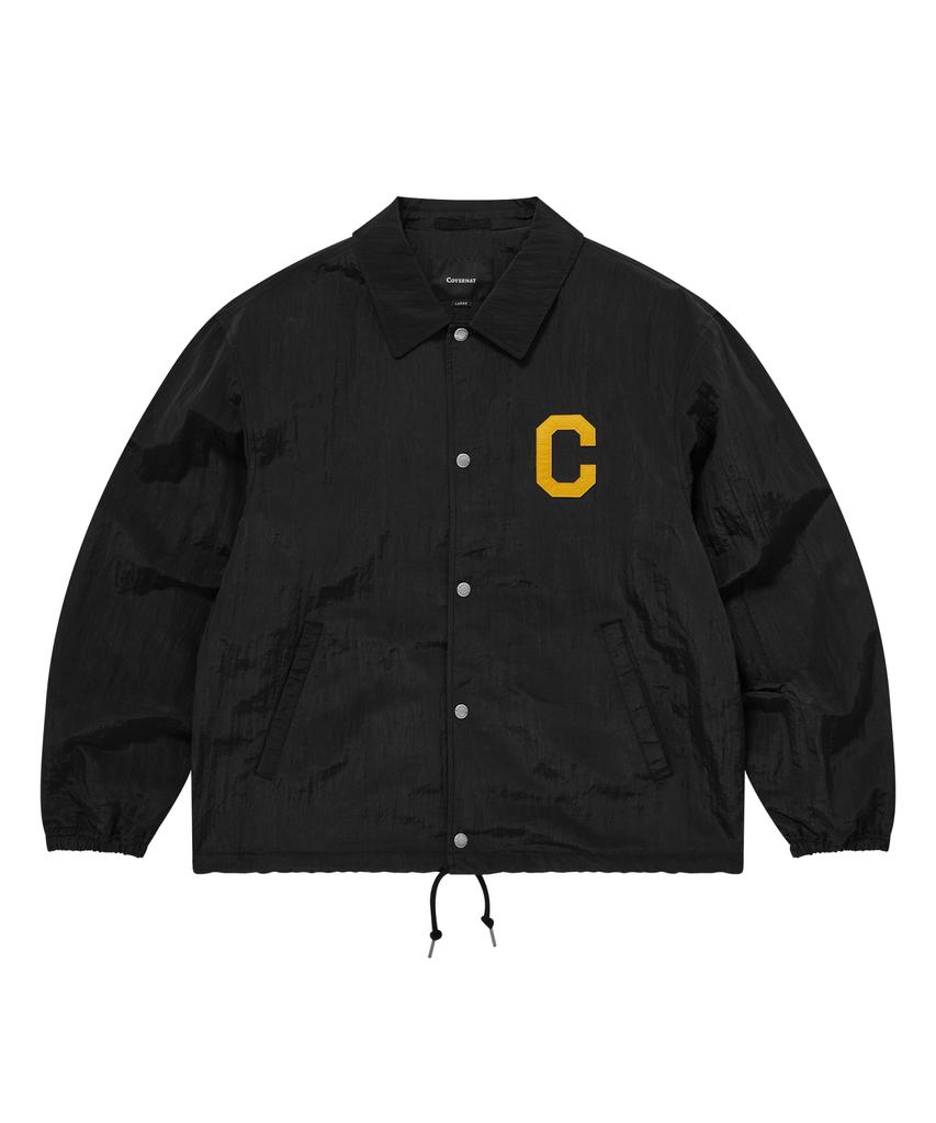 COVERNAT C Logo Coach Jacket New Black