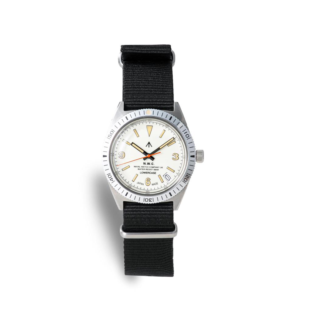 NAVAL WATCH Prodotto da NATO Cinturino BK MINUSCOLO:FRXB014 Quadrante bianco avorio/Quarzo