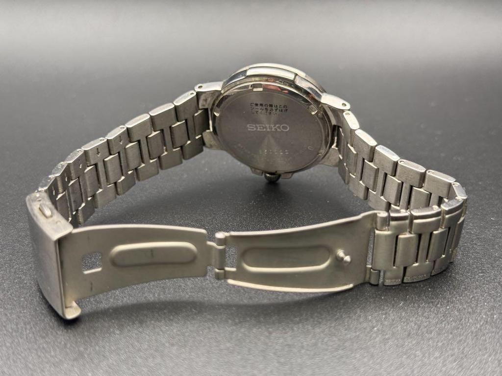 [USED] SEIKO Titanium Watch, Silver, Battery Replaced, Working