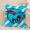 Funny MrBCute BBeasts Cushion Cover Short plush Doublesided Print Square Throw Pillow Covers Sofa Home Cushion Decor