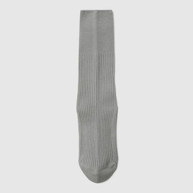 Label Knit Crew Socks Grey UR222CSC56