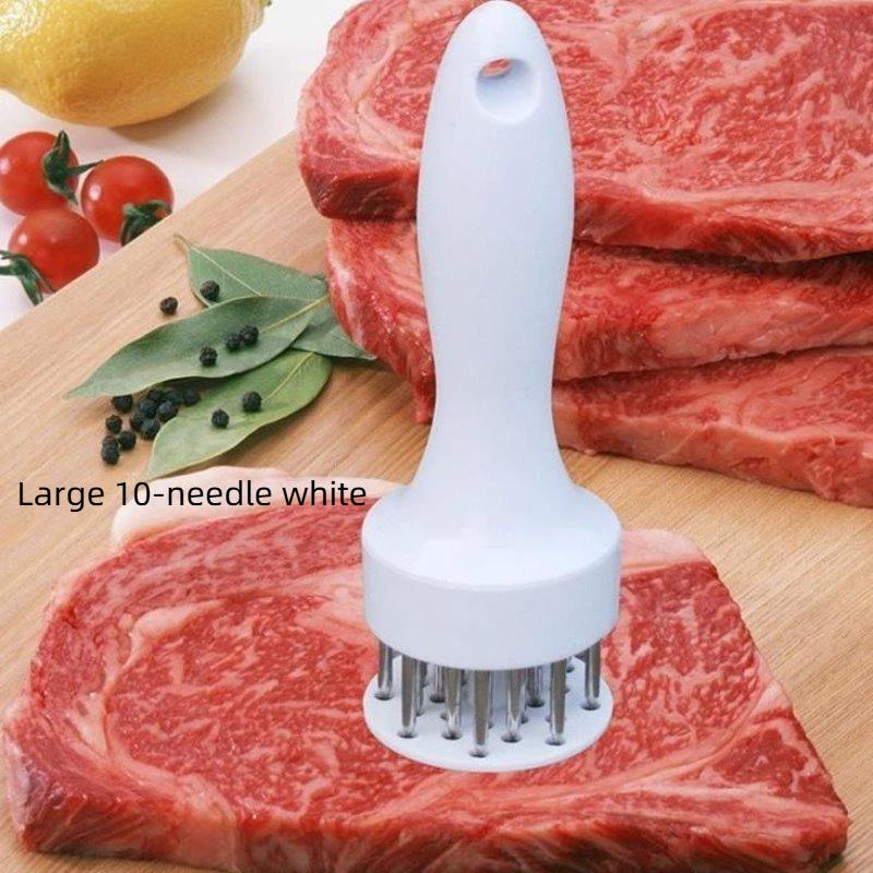 Professional Meat Tenderizer Stainless Steel Needles Non Slip Handle For Tenderizing Steak Pork Beef Faster Marinade Absorption