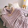 Bubble Fleece Coral Blanket for Office or Sofa