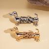 Color Rope Wrapped Dachshund Brooch Versatile Accessories