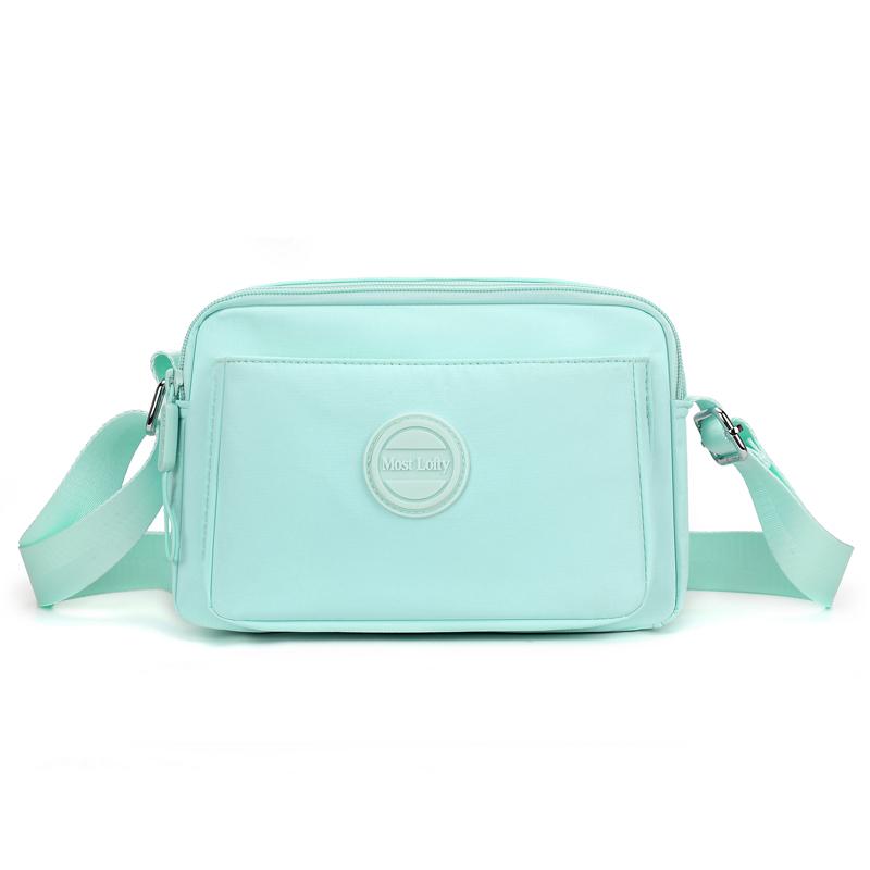 Women's Lightweight Nylon Bag Shoulder Bag Solid Color Mother Bag Crossbody Bag