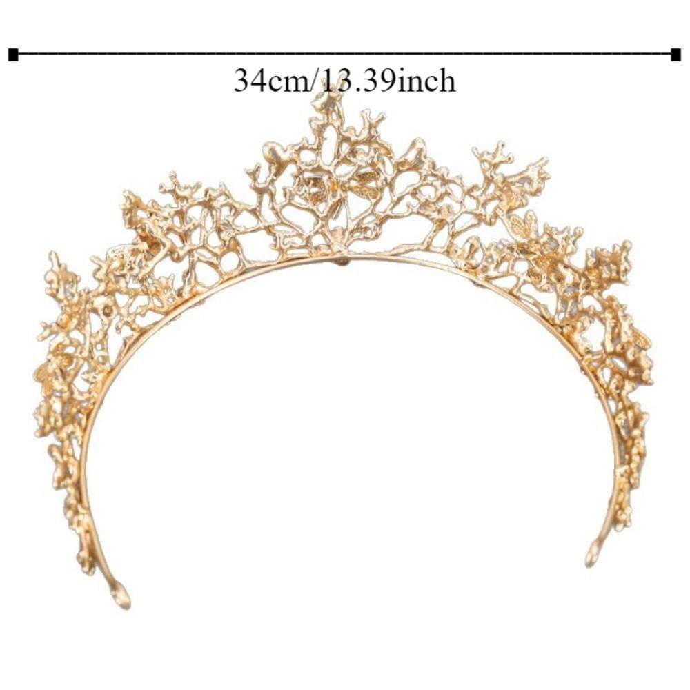 Bar Mitzvah Crown Metal Princess Crowns Rhinestone Bride Tiaras Retro Crown Wedding