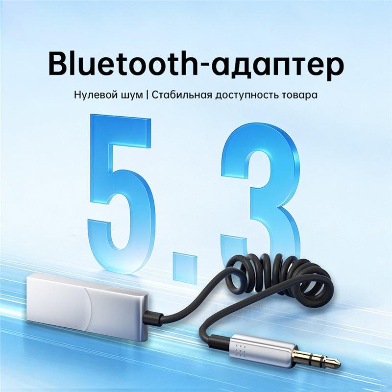 ABNR Bluetooth 5.3 Car Adapter For Music And Calls USB 3.5Mm Jacks Plug And Play Transmitter
