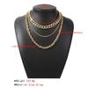 Punk Chunky Chain Choker Necklace for Women Girls Hip Hop Multilayer Collar Necklace Statement Fashion Jewelry Gifts