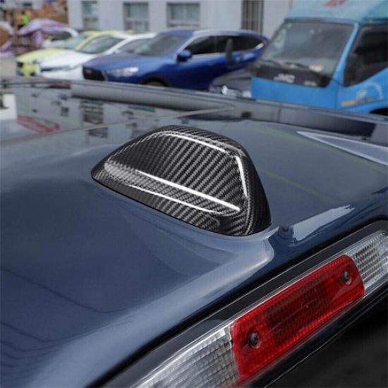 Bright Carbon Fiber Car Roof Antenna Sticker Decor For Dodge Ram Durango 18-24