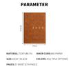 Full English pages, 2025 calendar, A5 thickened leather student time planner, business notepad, 365-day daily planner, memo, notebook