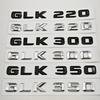 3D ABS Car Letters Logo GLK220 GLK300 GLK350 Badge Rear Trunk Sticker For Mercedes Benz GLK220 GLK300 GLK350 X204 Accessories