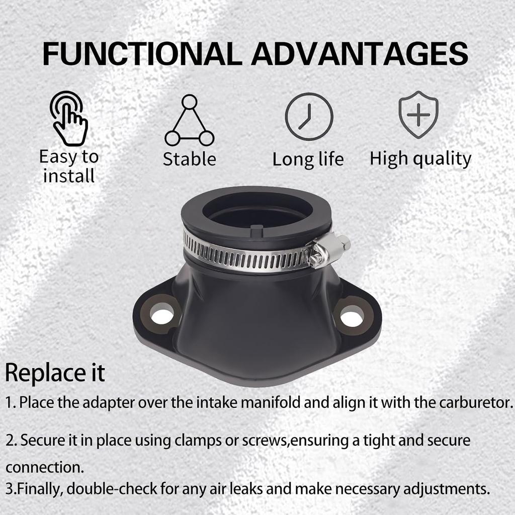 3084879 Carburetor Intake Tube Boot Joint for Polaris ATV PRO 500 PPS MV 500 RSE DUSE 450 400 HO SE 335 RANGER 500 400 SERIES CARB ISRAEL 400 2X4 4X4