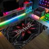 Slipknot Design Crystal Velvet Carpet Cozy Non?Slip Printed Rug For Bedroom Living Room Entrance