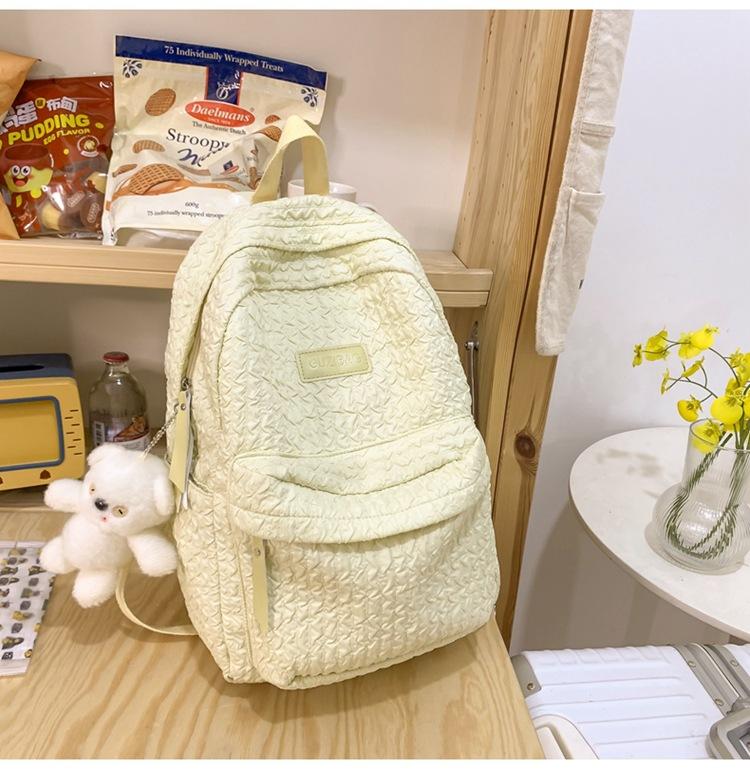 Schoolbag new student backpack simple fashion casual Mori small fresh schoolbag sweet wind versatile backpack high sense