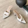 Fashion Fashion Pointed Toe Ladies High Heels Pumps Shoes Female Slides Footwear Slip On Elegant Women Thin Heels Shoes