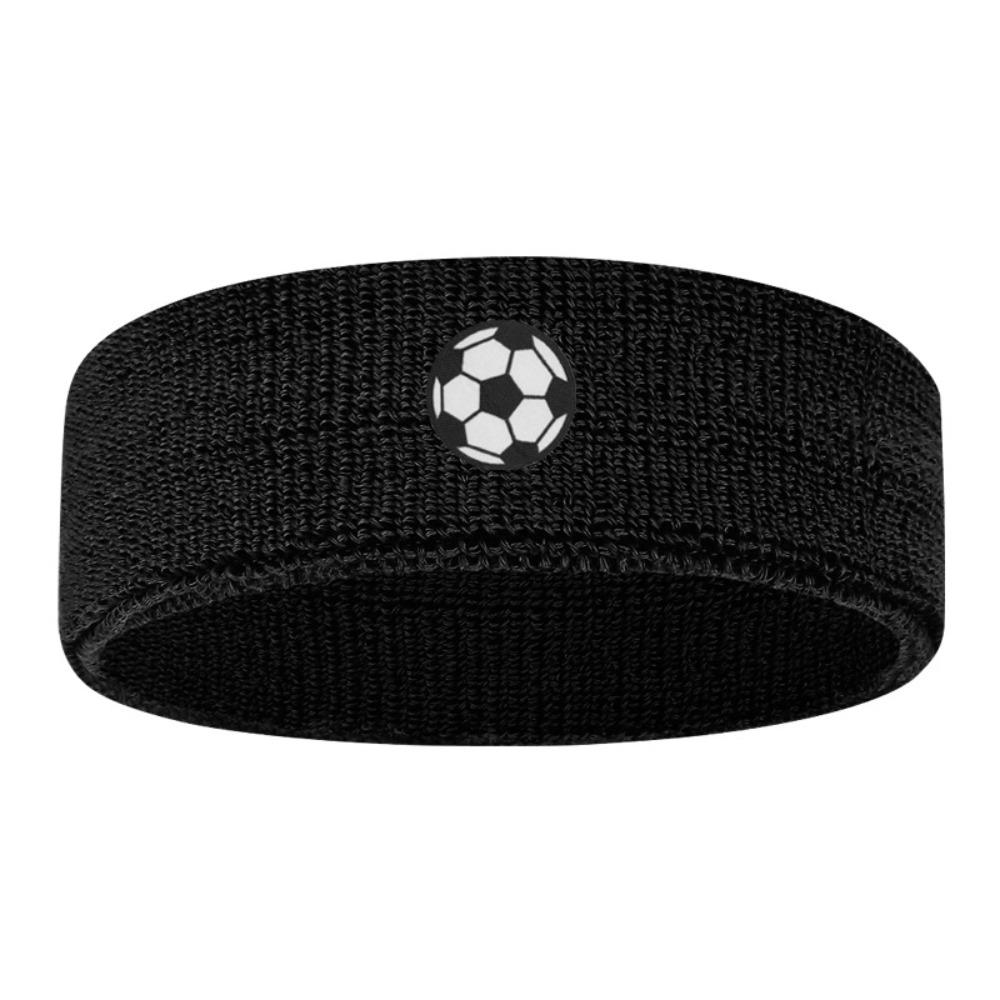 

Polyester High Elasticity Sweatband Sweat Absorbing Sweat Absorbing Hairband Fitness Soccer Black