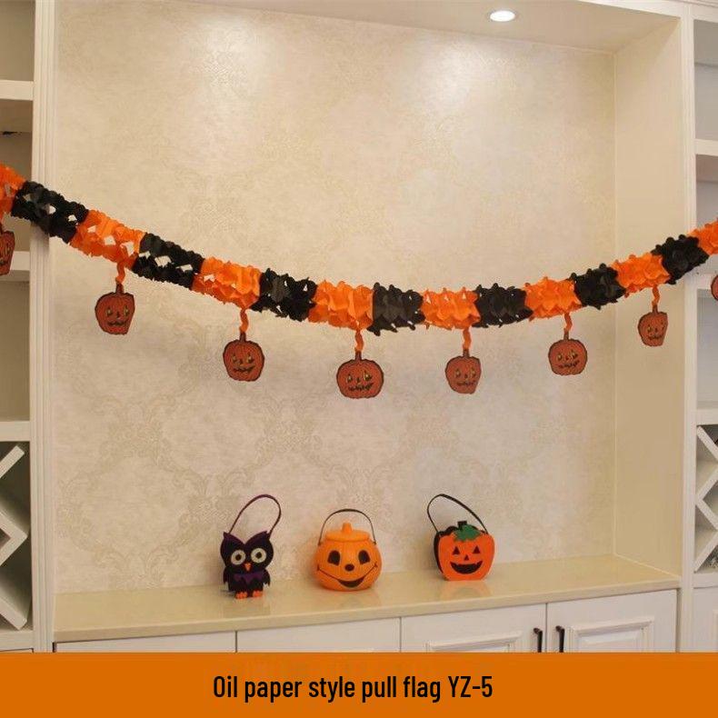 Halloween Pumpkin Lanterns & Spider Decorations for Bars, Malls, Kindergartens
