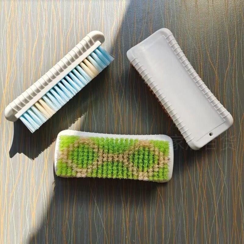 Dense Bristle Cleaning Brush, Laundry Brush, Colored Bristle Board Brush, Household Plastic Laundry Brush That Does Not Damage Clothes