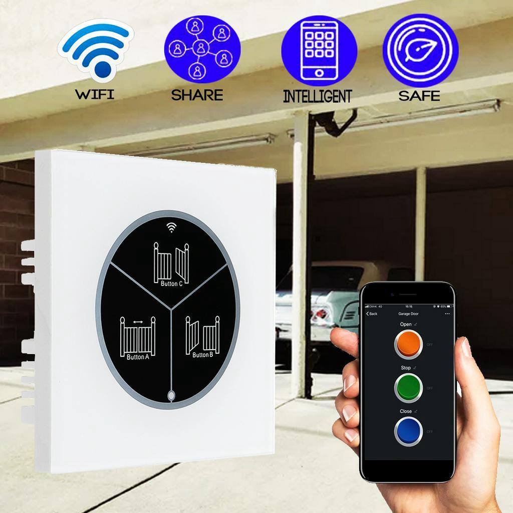 DC 9-30V AC 100V-240V Wireless Garage Door Switch Gate Opener WIFI Automatic Switch Universal Remote Controlled By Mobile Phone