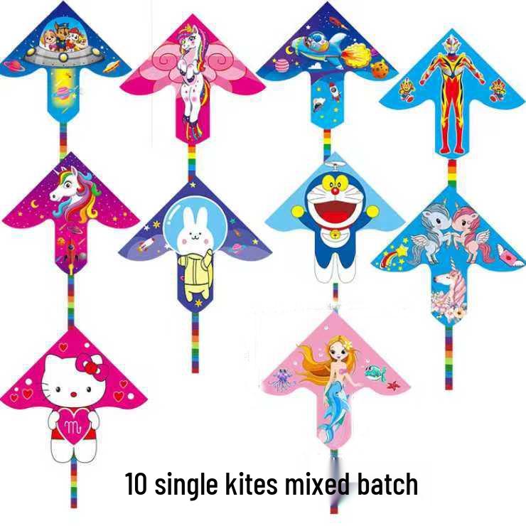 2026 New Children's Unicorn Triangle Kite - Easy To Fly In Light Breeze, In Stock