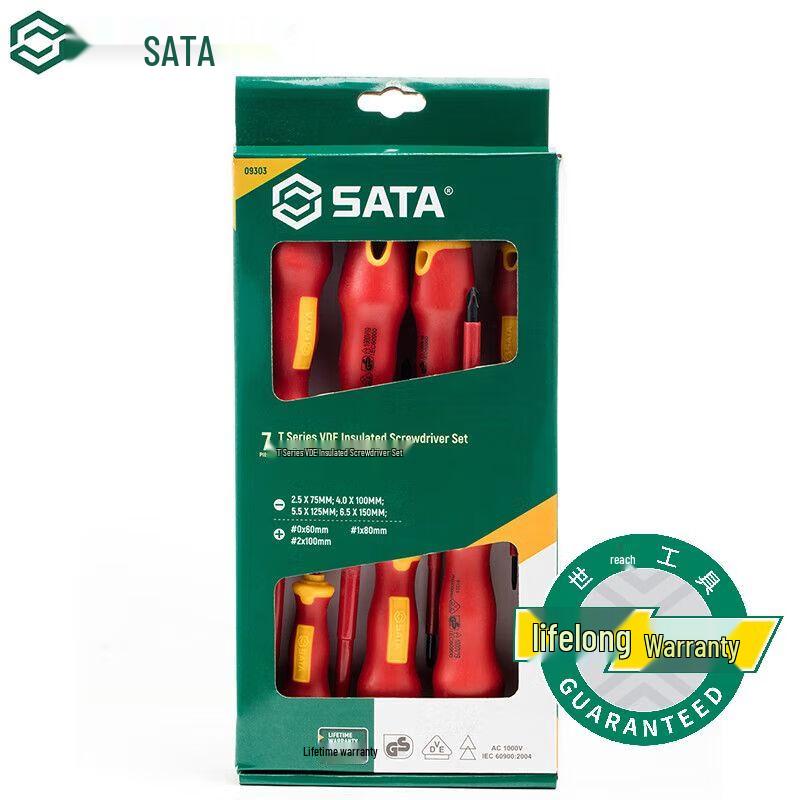 SATA 7-Piece VDE Insulated Screwdriver Set