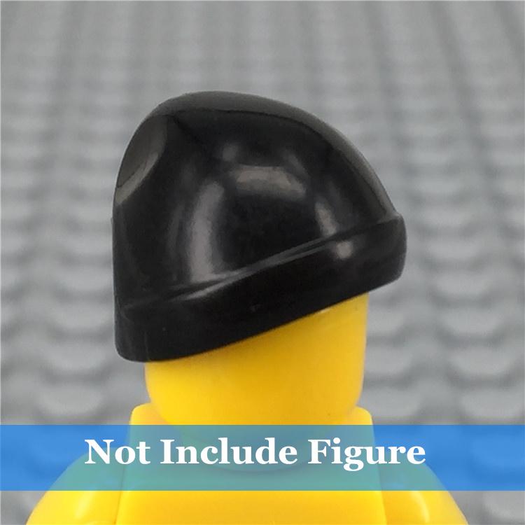 10 pezzi/lotto MOC Mattoncini Sci Nuoto Cuffia Cappello da Cowboy Casco Copricapi Accessori Figure Pezzi Blocchi da Costruzione Giocattoli Regali per Bambini