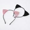 Sparkly Headpiece for Photoshoots Furry Cat Ears Headband Women, Glitter Ear Hair Cosplay Costume Props Accessory Halloween Party And Masquerade