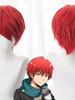 Assassination Classroom Karma Akabane / Akashi Seijuro / Sasori Short Flame Red Cosplay Wig Costume High Temperature Fiber