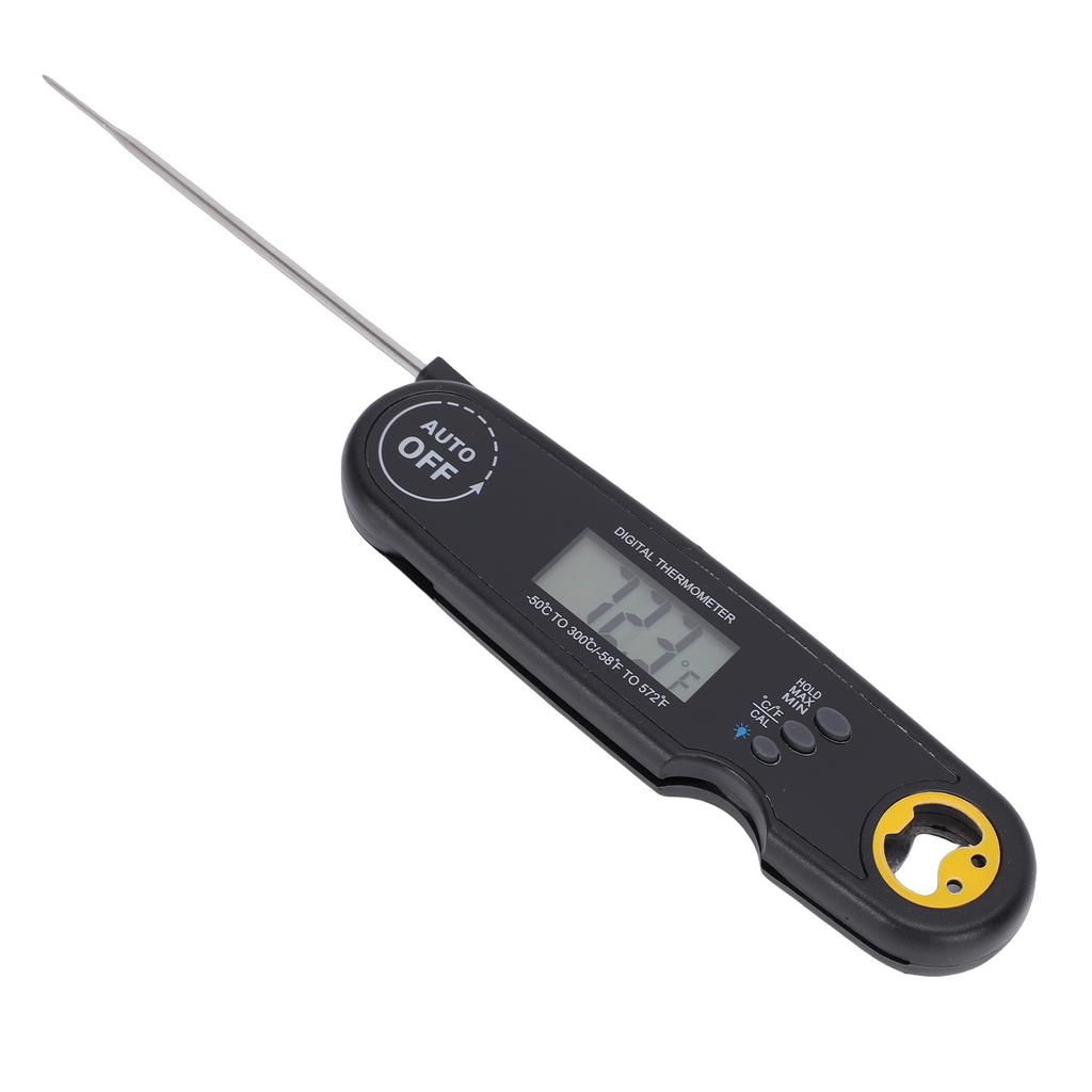 Food Thermometer IPX7 Water Proof Accurate Quick Read Meat Thermometer with Foldable Probe for Kitchen Cooking