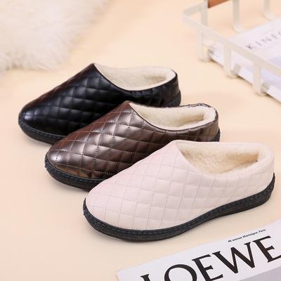 Winter Women's Warm Slippers Waterproof Plush Home Slippers