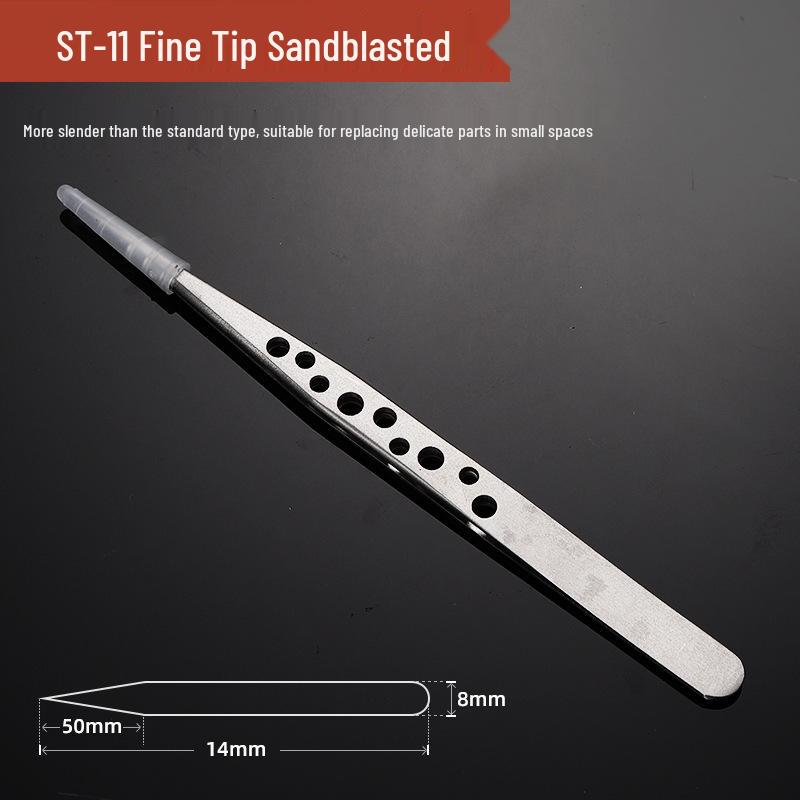 Stainless Steel Precision Tweezers with Curved Scorpion Tip for Eyelash Extension and Nail Art