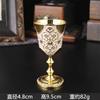 Elegant Rhinestone-Studded Stemmed Shot Glass Turkish Style Barware Decorative Display Cup Spirits