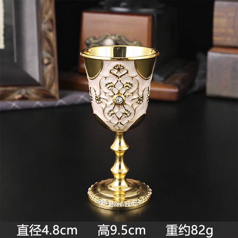 Elegant Rhinestone-Studded Stemmed Shot Glass Turkish Style Barware Decorative Display Cup Spirits
