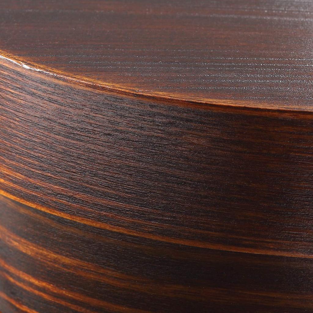 MUJI Wooden Lacquered Lunch 18cm W x D x Product 37185333 Box, Approx. 12.5cm 5.5cm H, Number