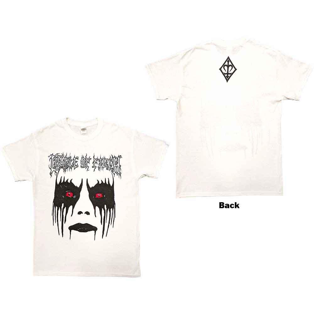 Cradle Of Filth Dani Make Up T-Shirt White New XL