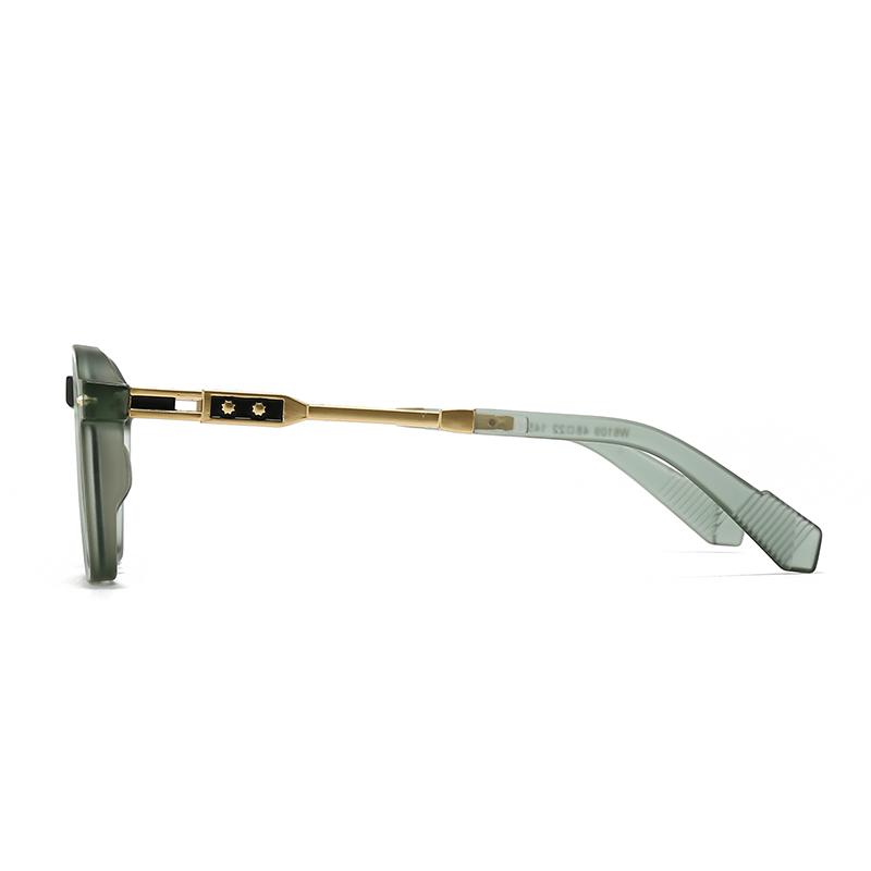 New European and American Male Aviator Glasses Retro Round Frame Sunglasses Cross-Border Spot Female 6109